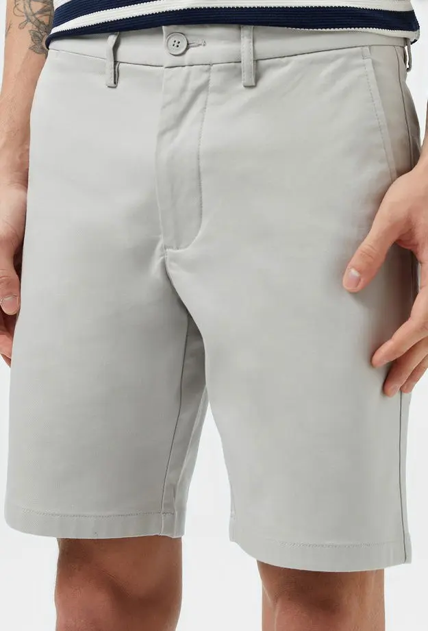 Lacoste Erkek Slim Fit Gri Bermuda Şort