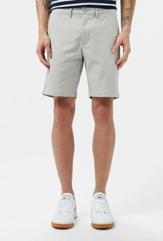 Lacoste Erkek Slim Fit Gri Bermuda Şort