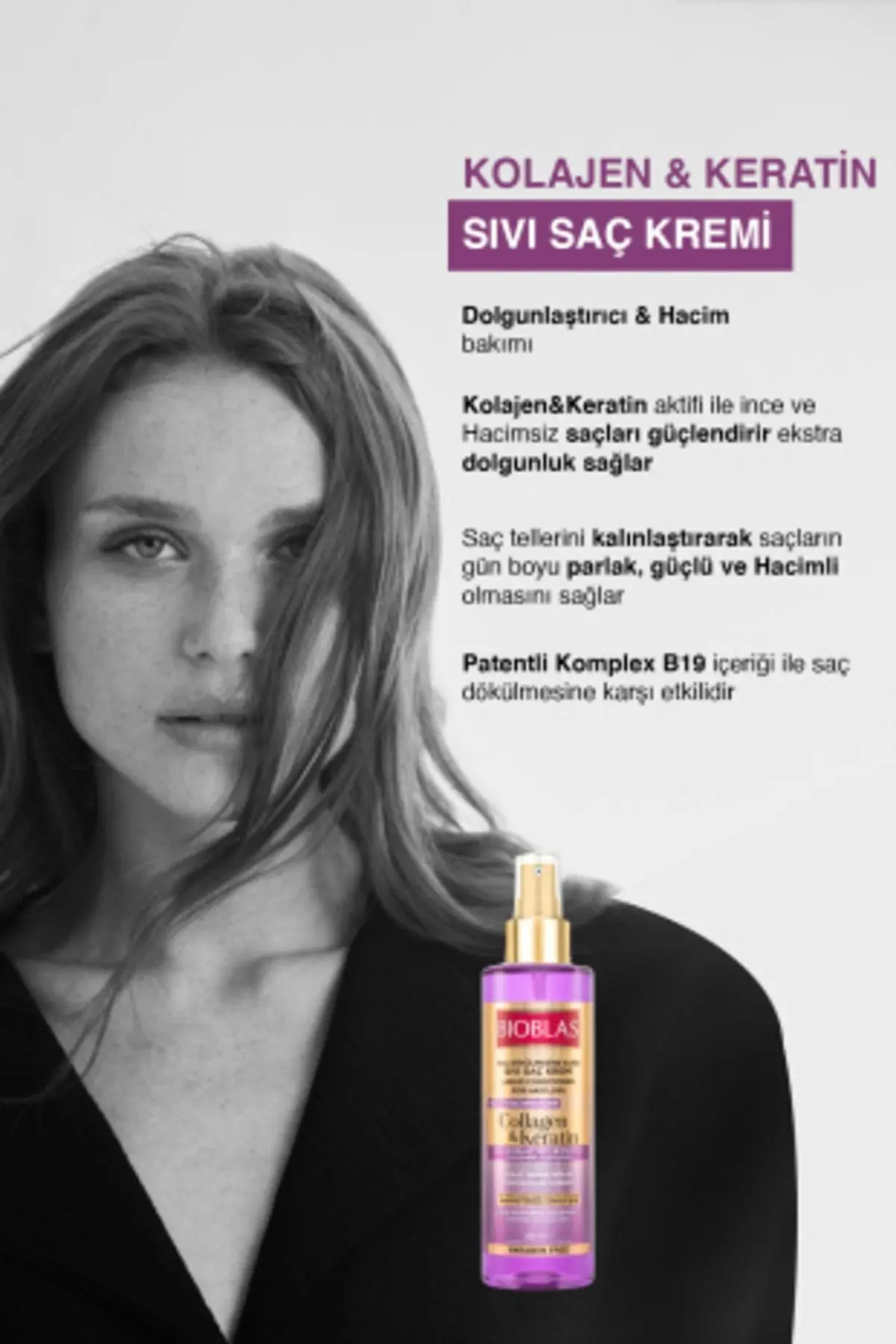 Sıvı Saç Kremi Kolajen+keratin 200 ml
