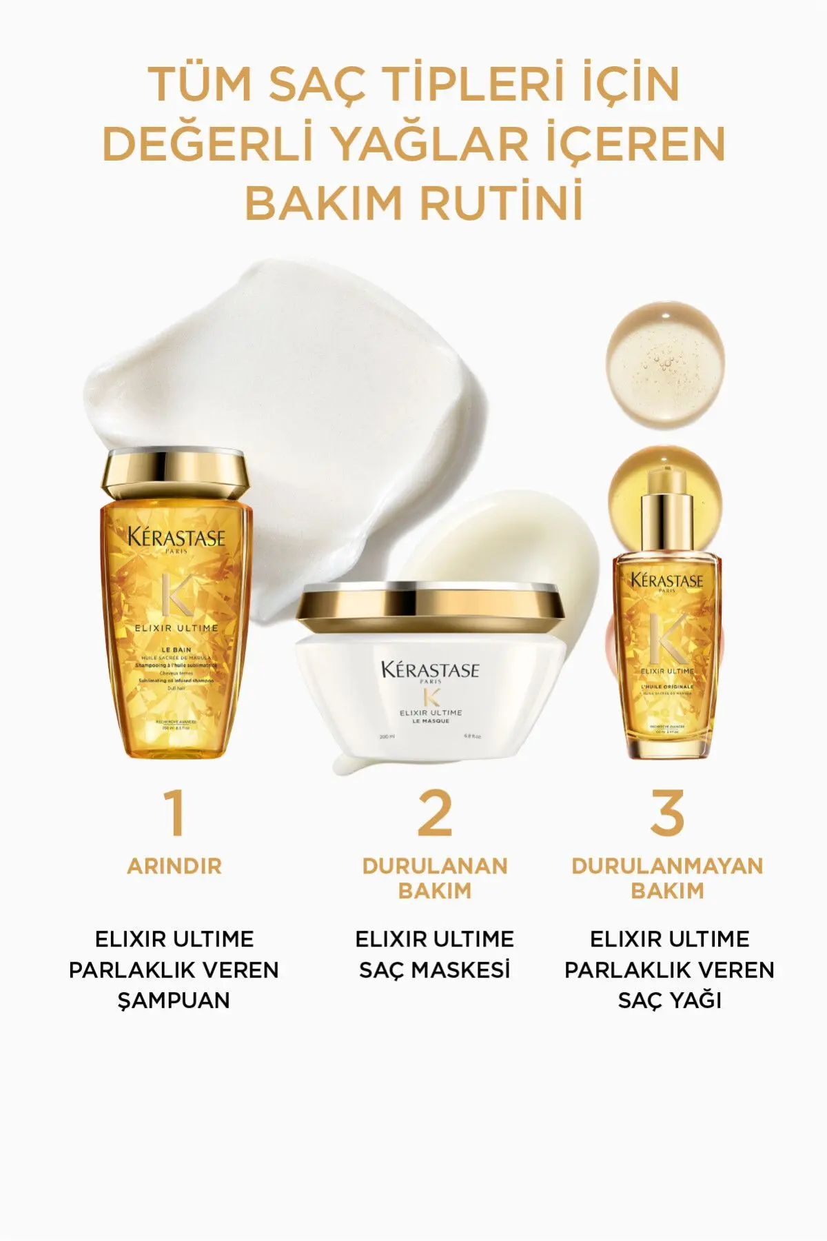 Elixir Ultime L'huile Originale Parlaklık Veren Saç Bakım Yağı 100 ml