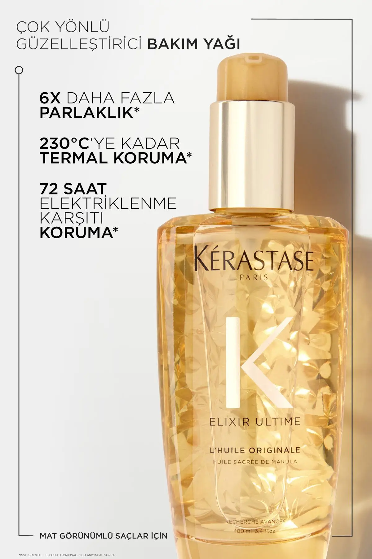 Elixir Ultime L'huile Originale Parlaklık Veren Saç Bakım Yağı 100 ml