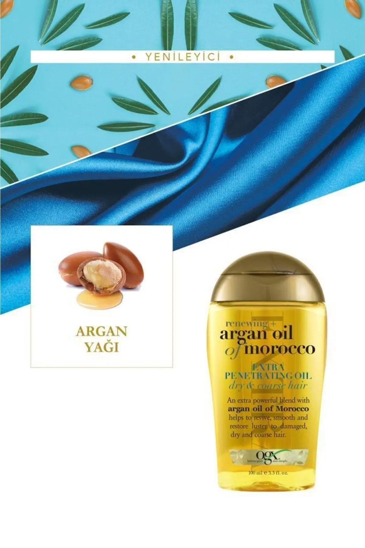 Argan Oil Of Morocco Kuru Ve Sertleşmiş Saçlar Için Yenileyici Extra Sülfatsız Argan Yaği 100 ml