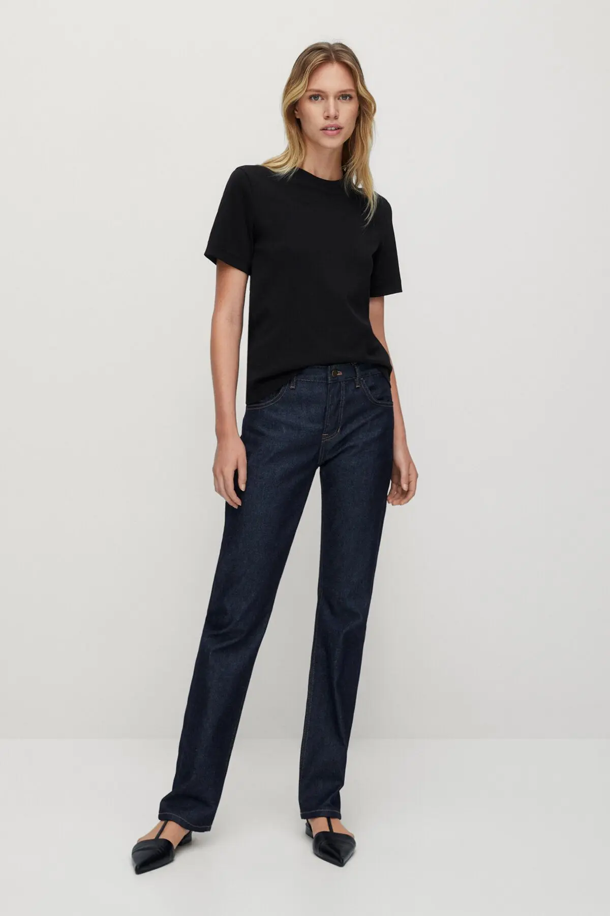 Massimo Dutti Kısa Kollu Pamuklu T-shirt