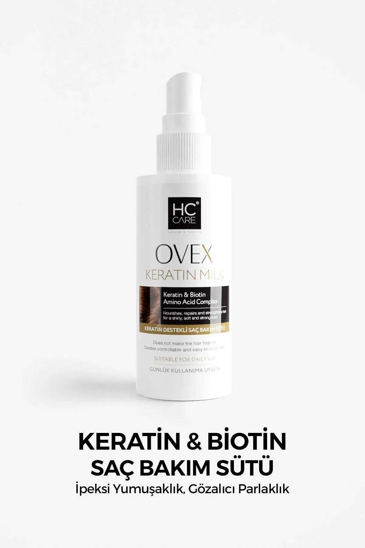 HC Care Hc Ovex Keratin & Biotin Saç Bakım Sütü - 150 Ml. Yeni Koku