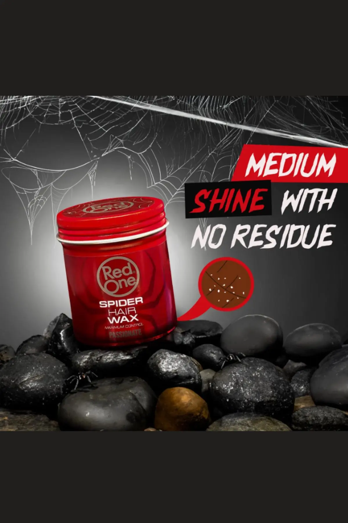 Redone Kırmızı Spider Gün Boyu Etkili Parlak Saç Şekillendirci Wax 100ml