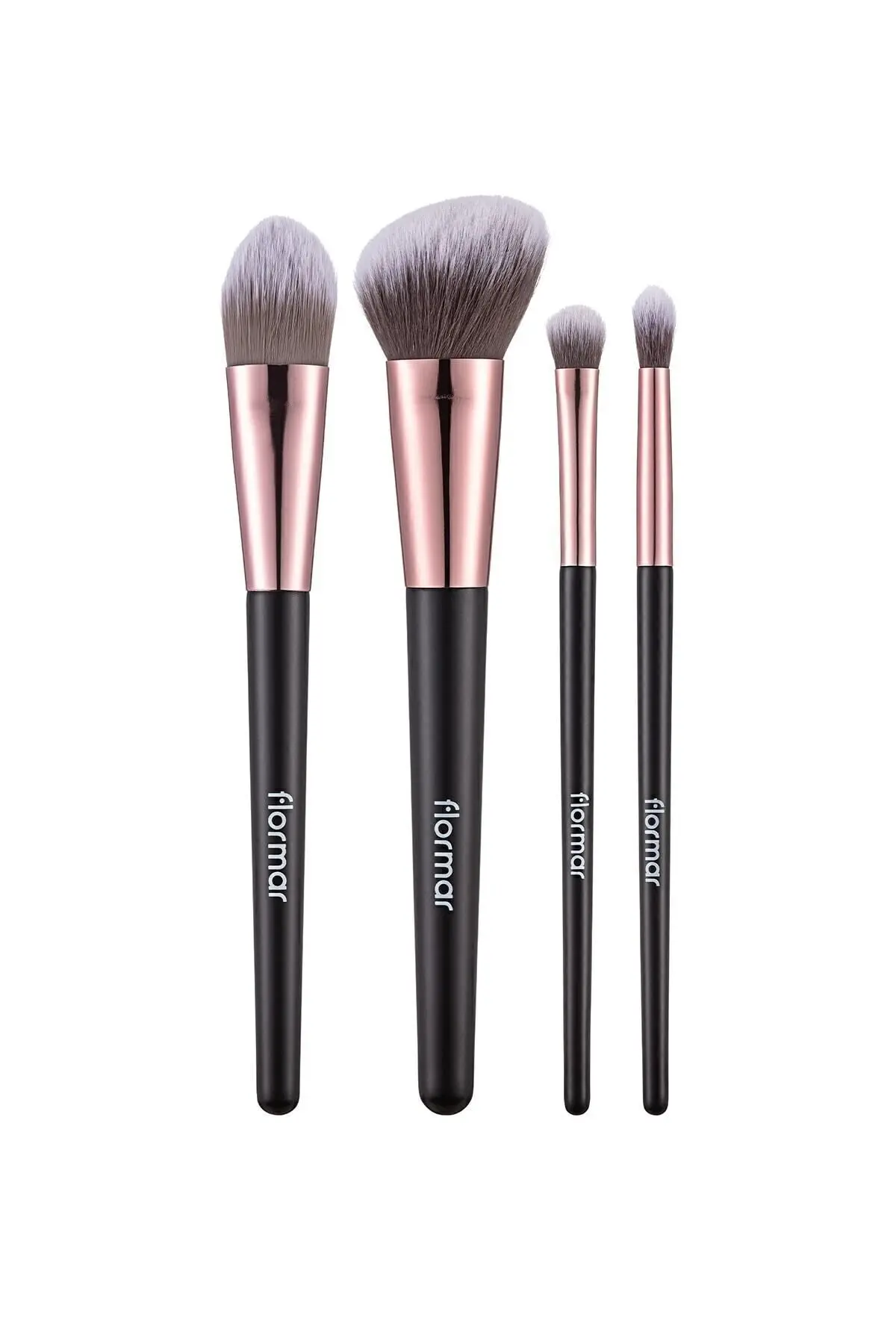 4'lü Makyaj Fırçası Seti (Allık-Fondöten-Far-Crease) - Makeup Brush Set - 012 - 8690604597772