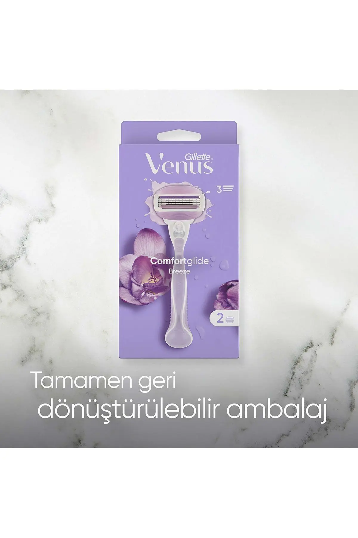 Venus Comfort Glide Breeze Tıraş Makinesi 2 Adet Yedek Başlık