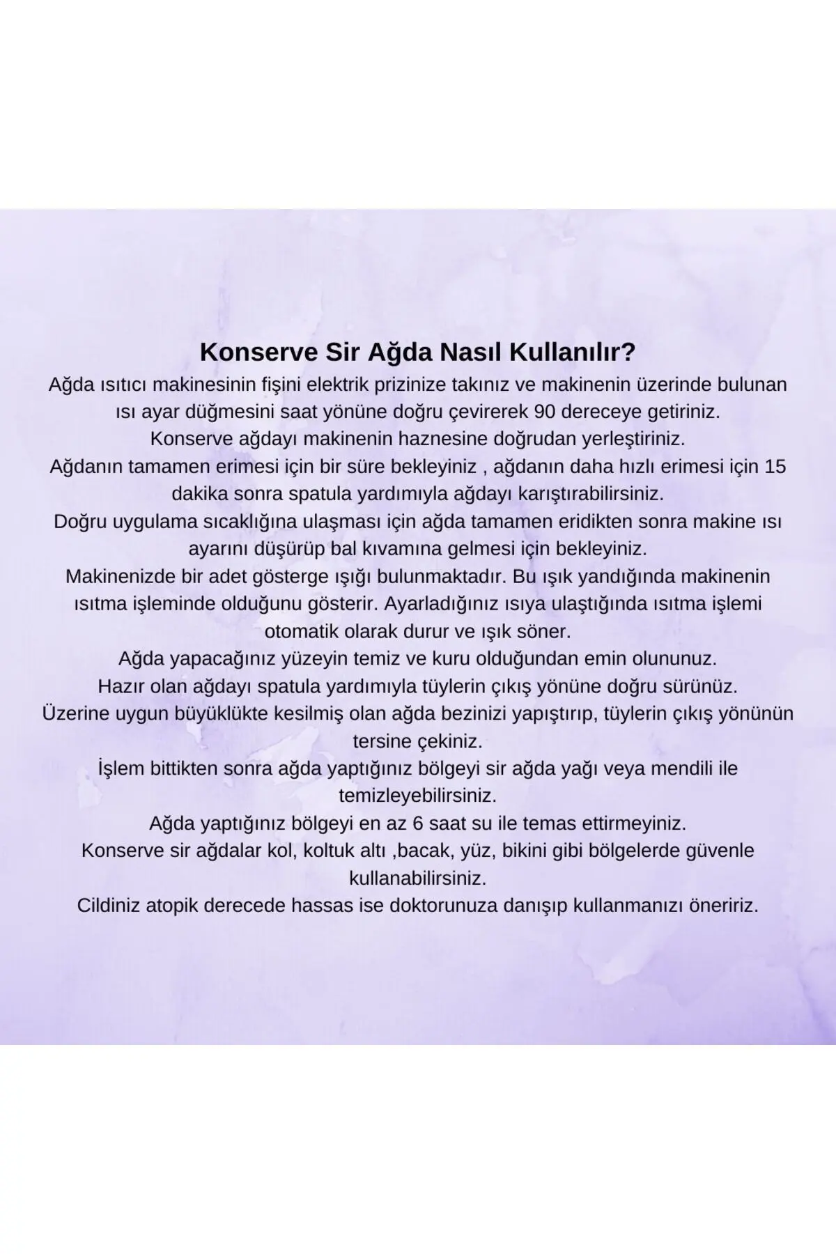 Depirol Sir Ağda Isıtıcı Makine Set