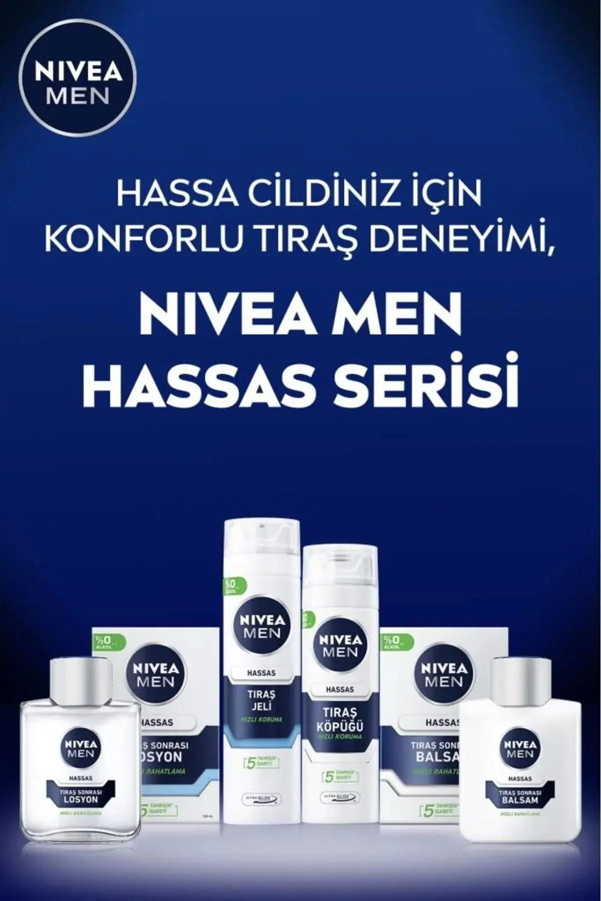 MEN Erkek Tıraş Sonrası Balsam 100ml, Hassas Ciltlere Özel Hızlı Rahatlatma, Konforlu Tıraş Deneyimi