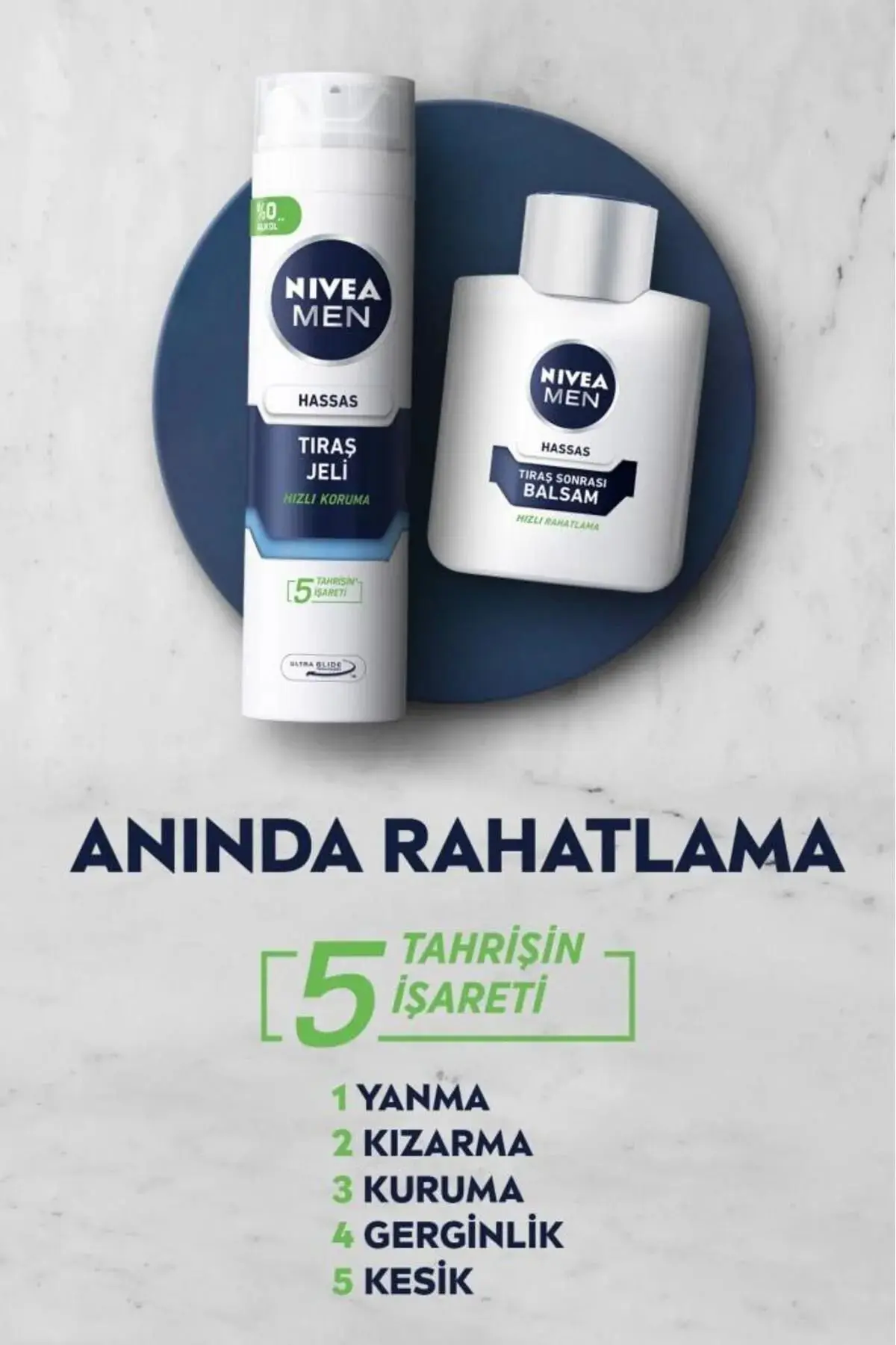 MEN Erkek Tıraş Sonrası Balsam 100ml, Hassas Ciltlere Özel Hızlı Rahatlatma, Konforlu Tıraş Deneyimi