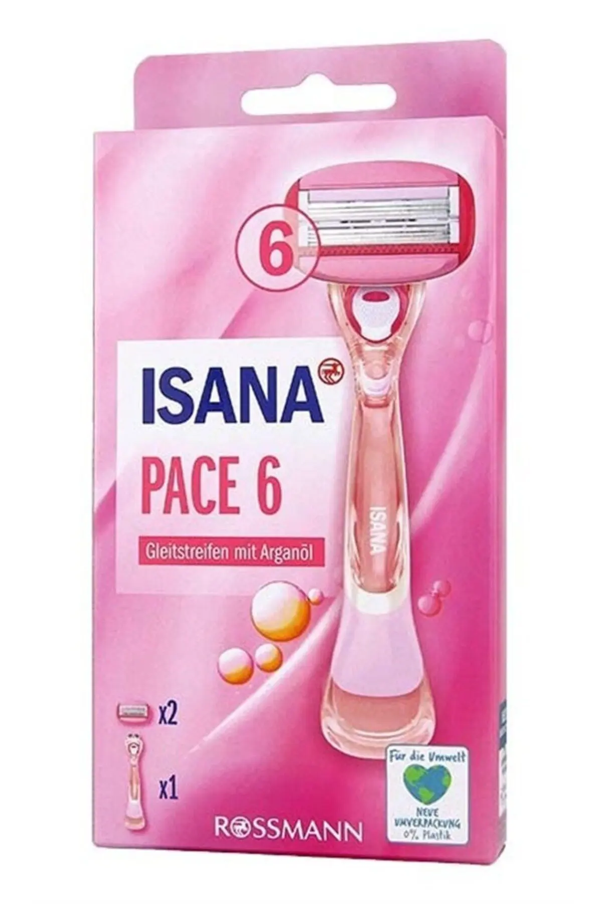 ISANA TRAŞ BIÇAĞI, BAYANLAR İÇİN, 6 BIÇAKLI SİSTEM, PACE 6