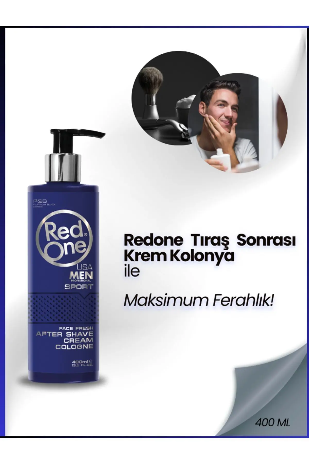 Redone Ter Kokusu Önleyici Ferahlatıcı Krem Kolonya Sport 400 ml 8697926007606