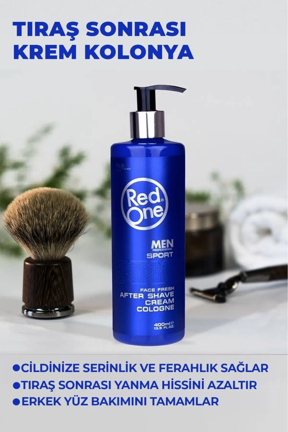Red One Redone Ter Kokusu Önleyici Ferahlatıcı Krem Kolonya Sport 400 ml 8697926007606