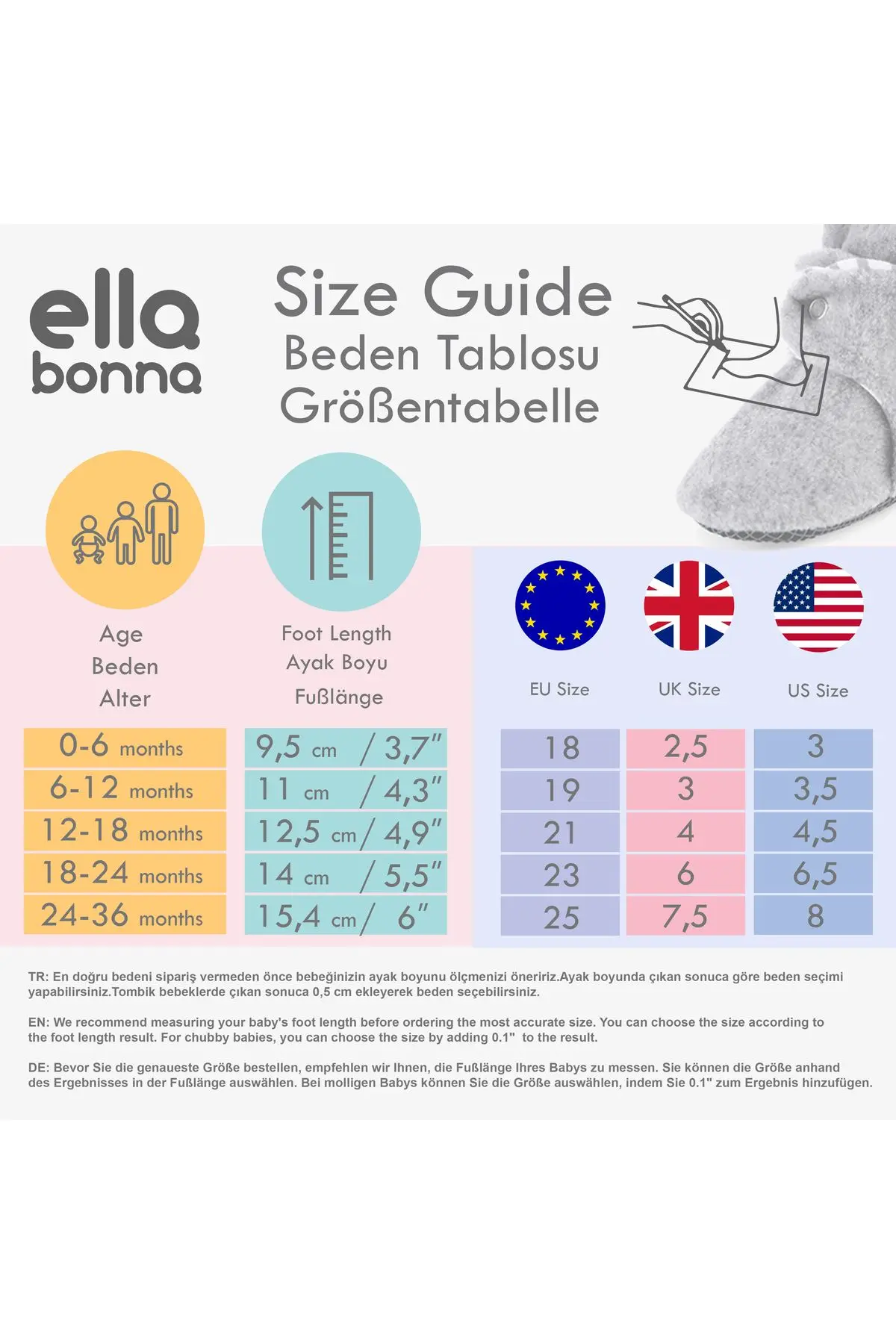 Kaydırmaz Taban Bebek Pandufu  İlkadım Ev Patiği Terletmeyen Organik Pamuk Astarlı