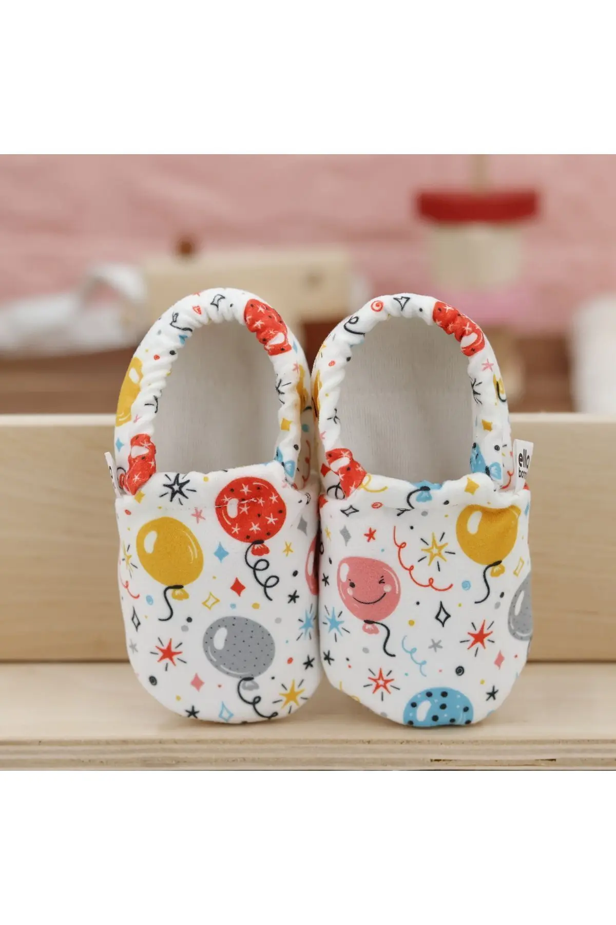 Kaydırmaz Taban Balonlar Bebek Patik, Ev Botu Terliği Kreş Ayakkabısı Panduf
