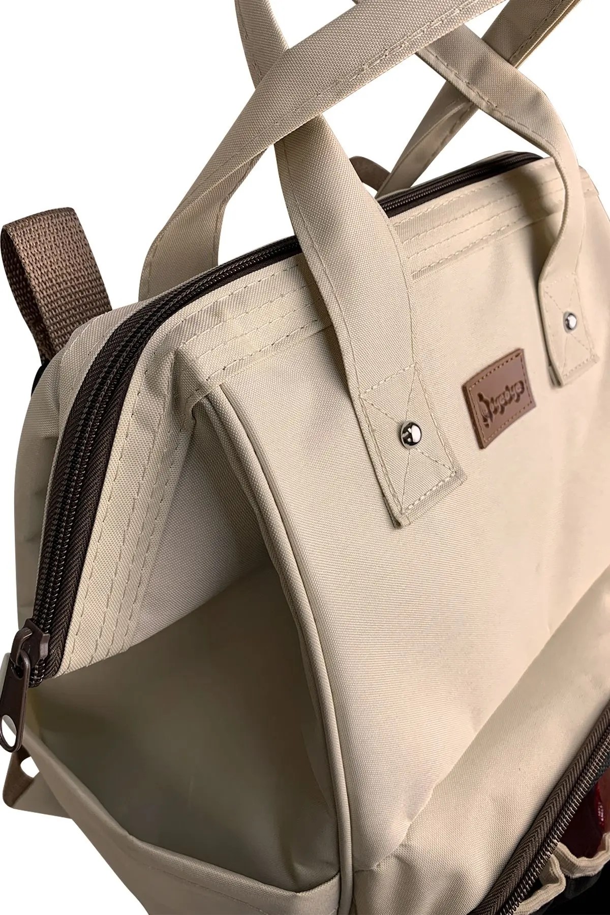 Silver Anne Bebek Bakım Sırt Çantası-bej