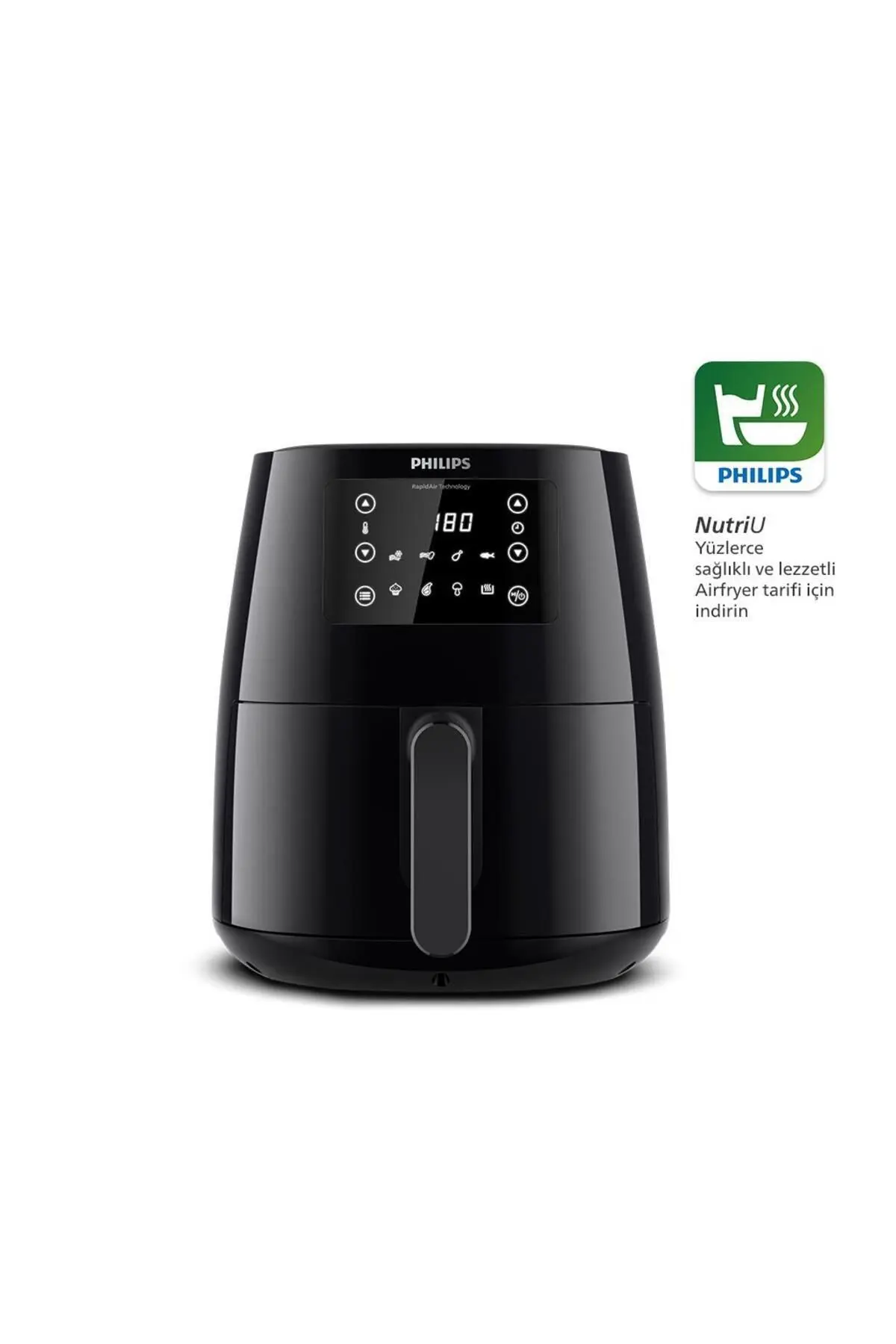 3000 Serisi Airfryer, 0.8kg, 4.1L Kapasite, Siyah, HD9243/90