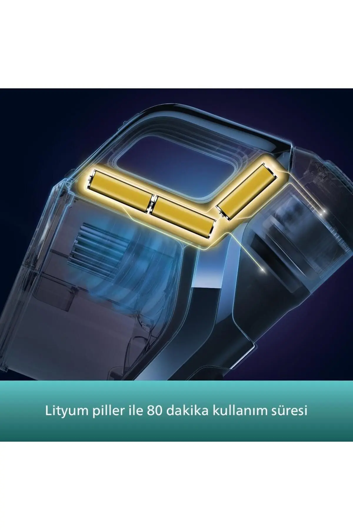 Speedpro Max Aqua Plus Kablosuz Dikey Süpürge, Aqua Başlık, Led Başlık,  XC8349/01