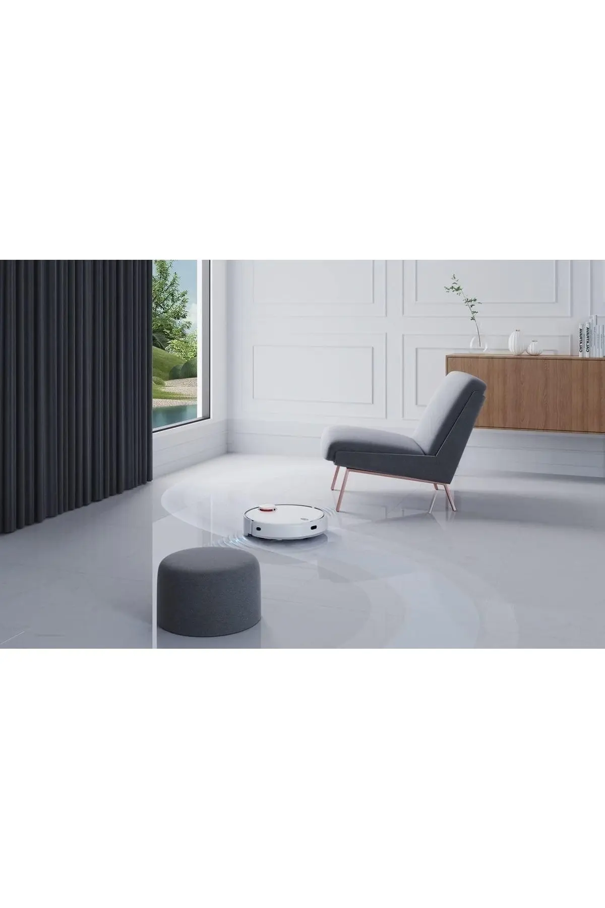 Mi Robot Vakumlu Paspas Mop 2 Pro Beyaz - Yeni Model