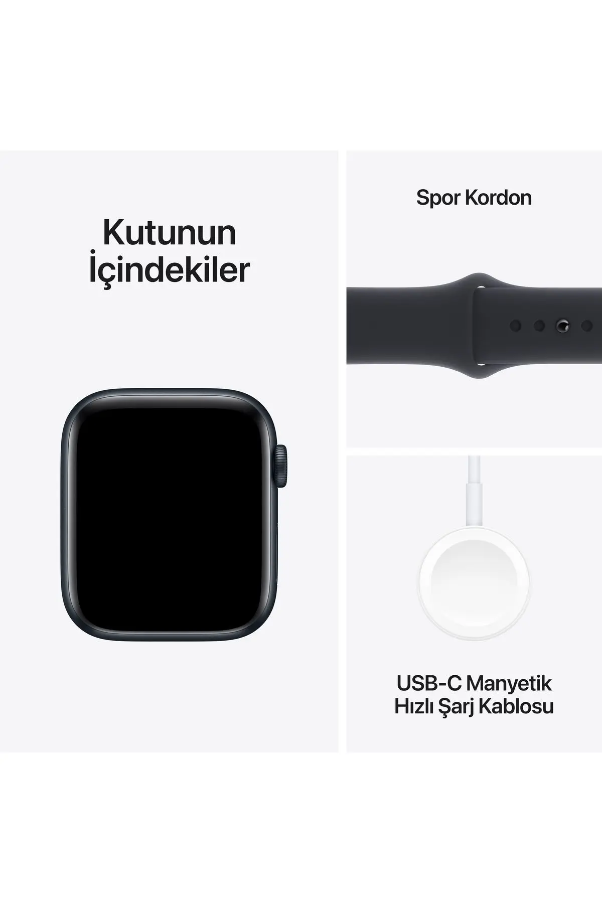 Watch SE GPS 44mm Gece Yarısı Alüminyum Kasa ve Gece Yarısı Spor Kordon - M/L
