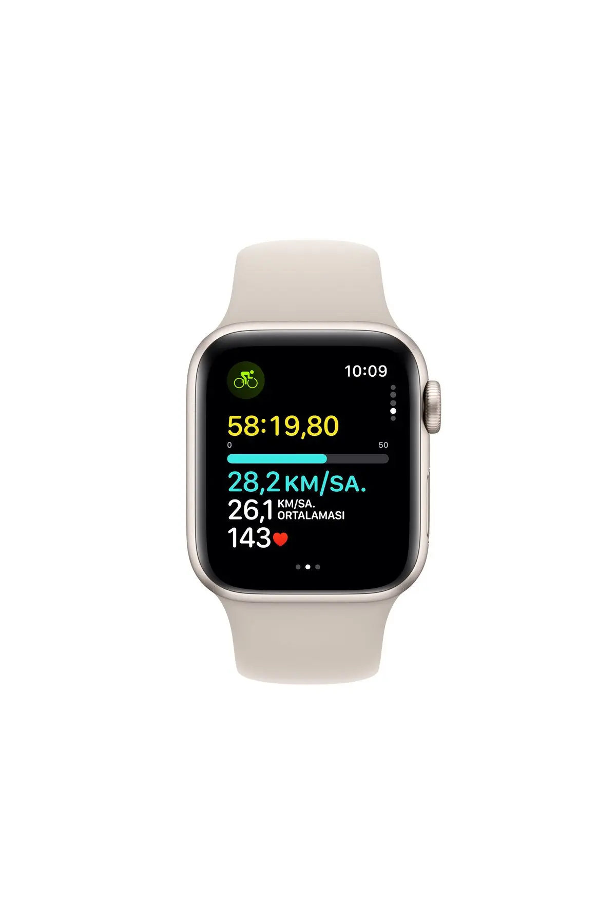 Watch SE GPS 40mm Yıldız Işığı Alüminyum Kasa ve Yıldız Işığı Spor Kordon - M/L
