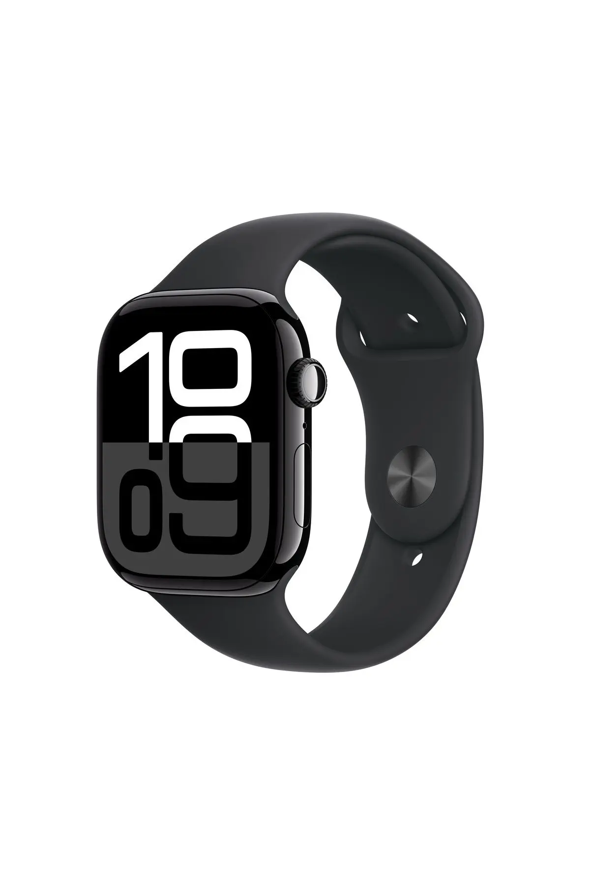 Apple Watch Series 10 GPS 46mm Jet Siyah Alüminyum Kasa + Siyah Spor Kordon - M/L