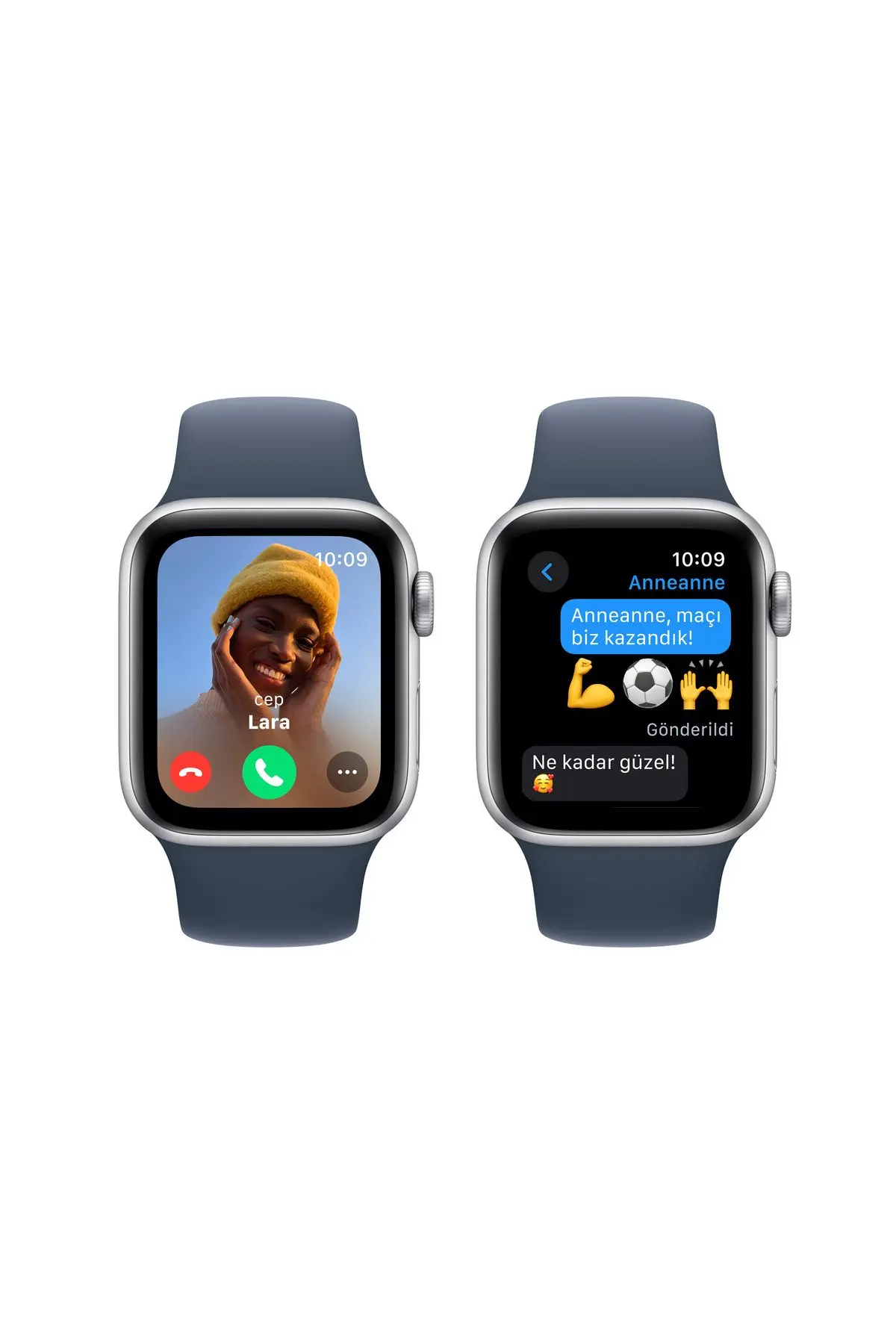 Watch SE GPS 40mm Gümüş Alüminyum Kasa ve Fırtına Mavisi Spor Kordon - S/M