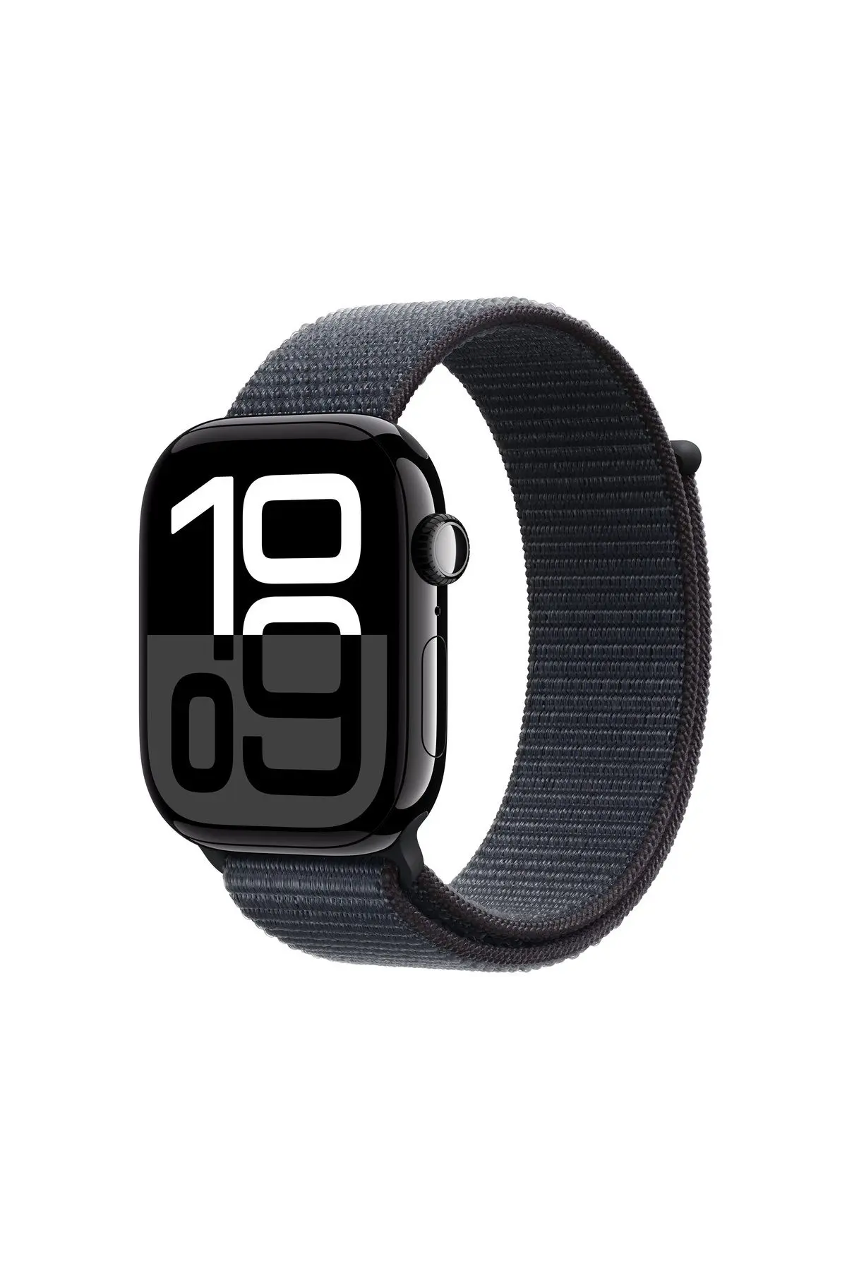 Apple Watch Series 10 GPS 46mm Jet Siyah Alüminyum Kasa + Mürekkep Moru Spor Loop