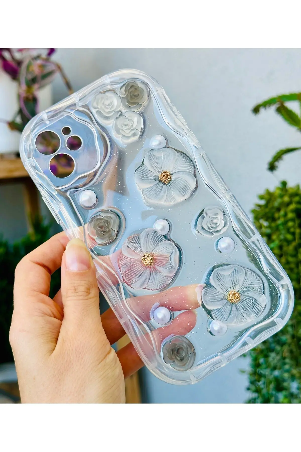 Iphone 11 Uyumlu 3d Oyuncak Çiçek Tasarımlı Yumuşak Silikon Kılıf