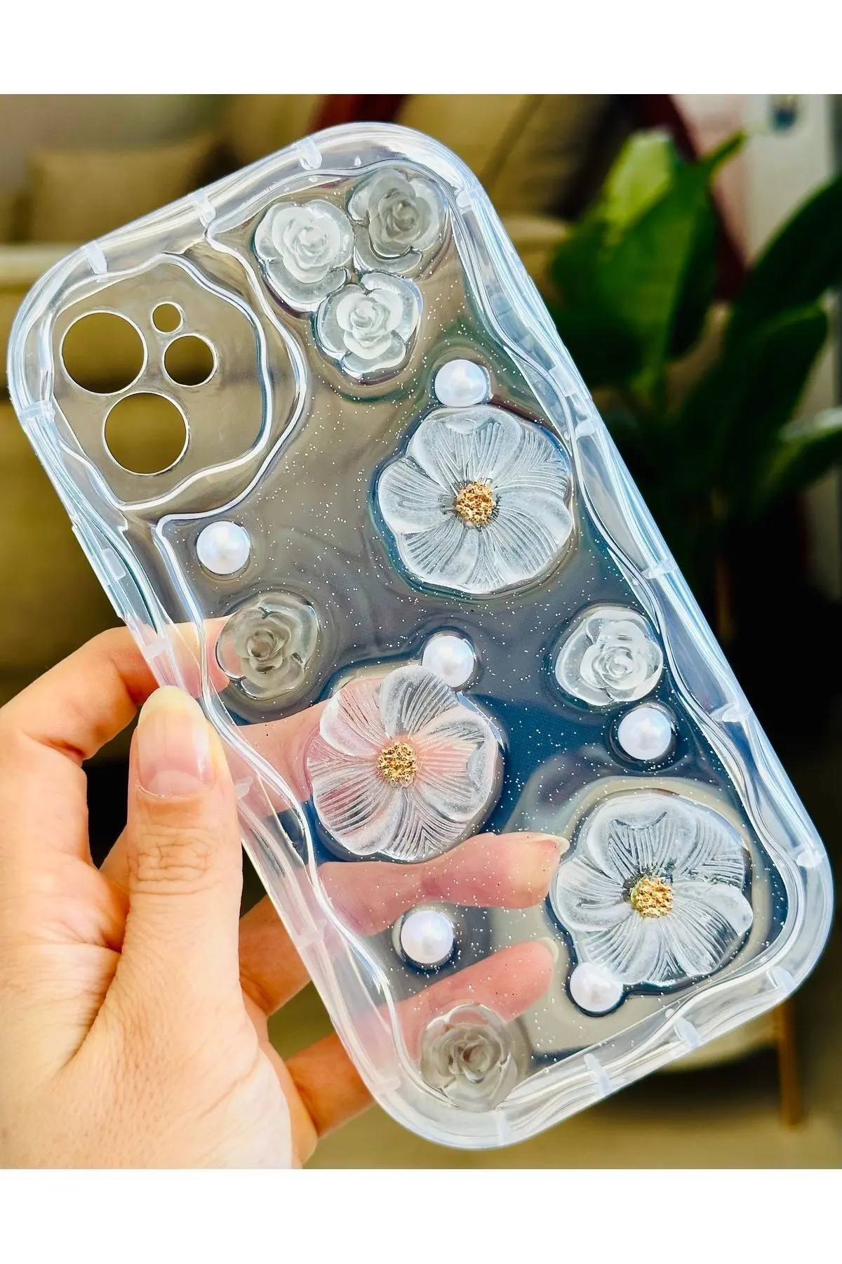 Iphone 11 Uyumlu 3d Oyuncak Çiçek Tasarımlı Yumuşak Silikon Kılıf