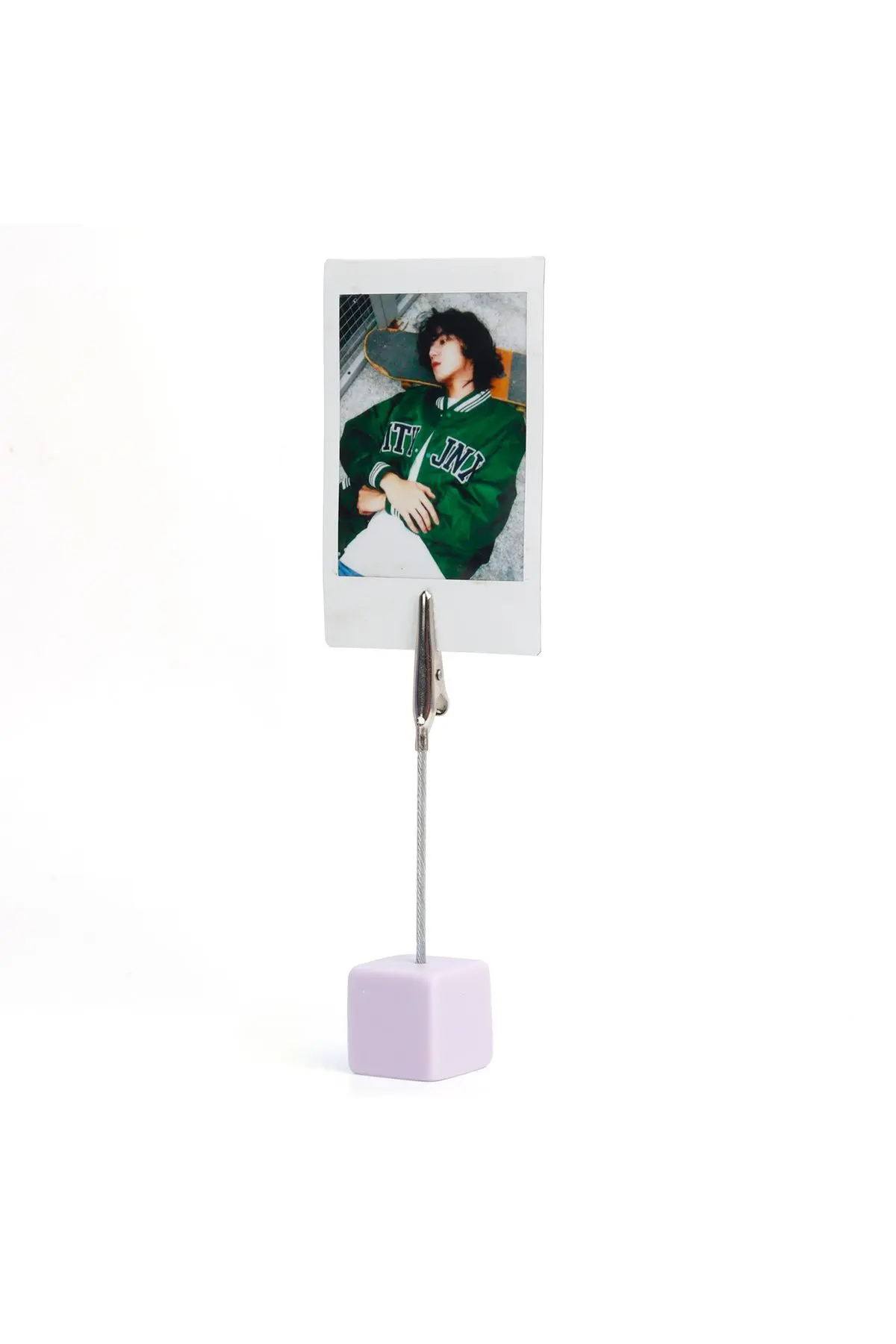 Instax mini 12 Lila Fotoğraf Makinesi-10'lu Film-Kıskaçlı Stand-PVC Albüm ve Simli Pleksi Kılıf Seti