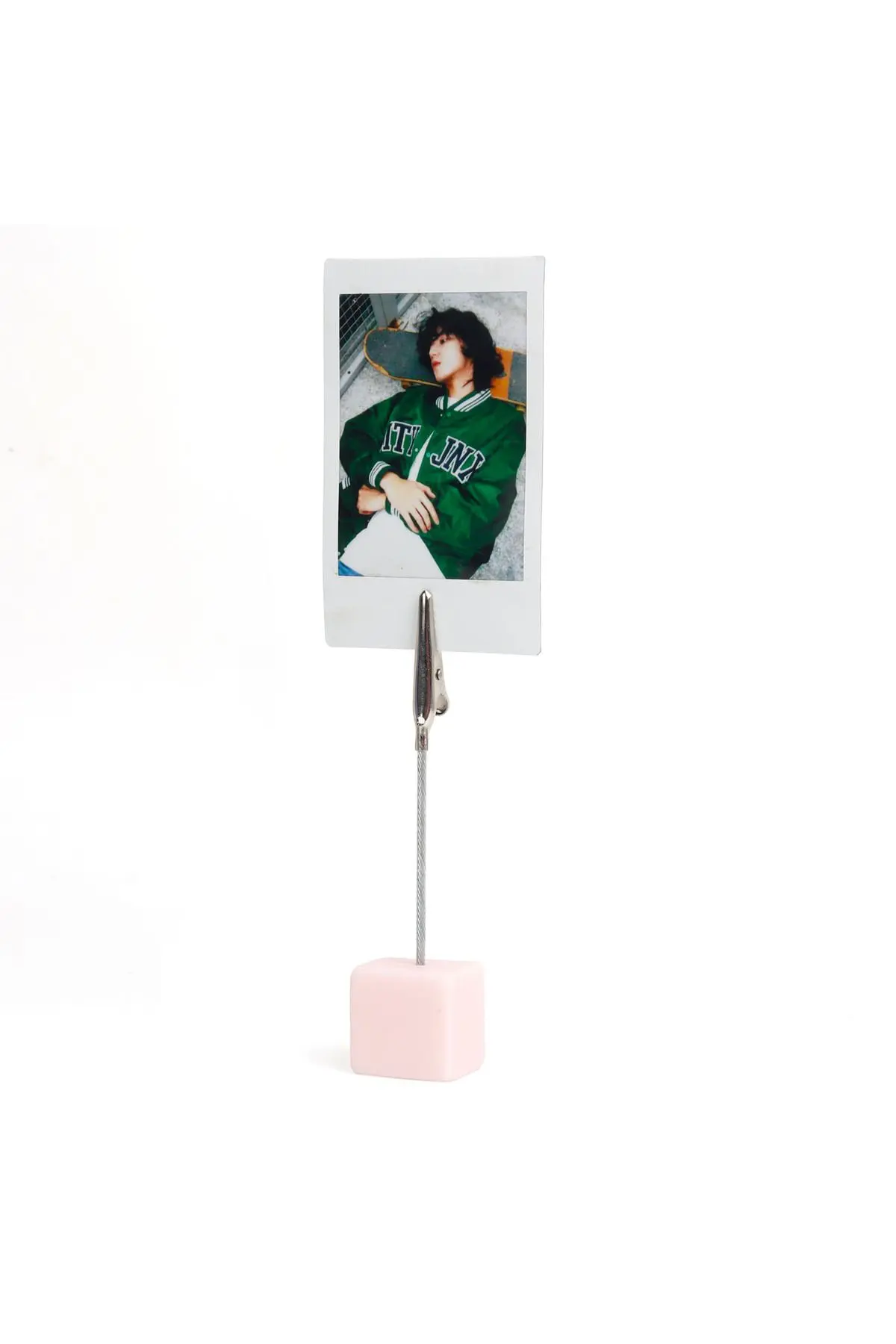 Instax mini 12 Pembe Fotoğraf Makinesi-10'lu Film-Kıskaçlı Stand-PVC Albüm ve Simli Pleksi Kılıf Set