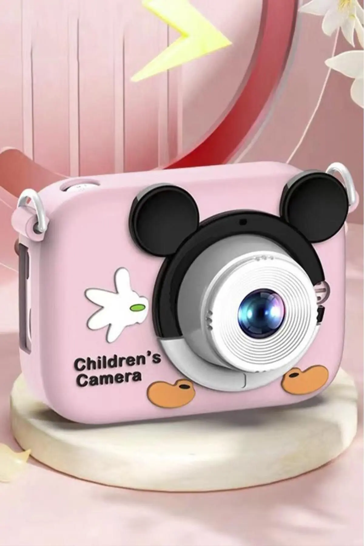 Torima CMR-16 Pembe Mini 1080p Hd Çocuk Kamera Dijital Fotoğraf Makinesi 2.0 Inç Ekran 5 Adet Oyun