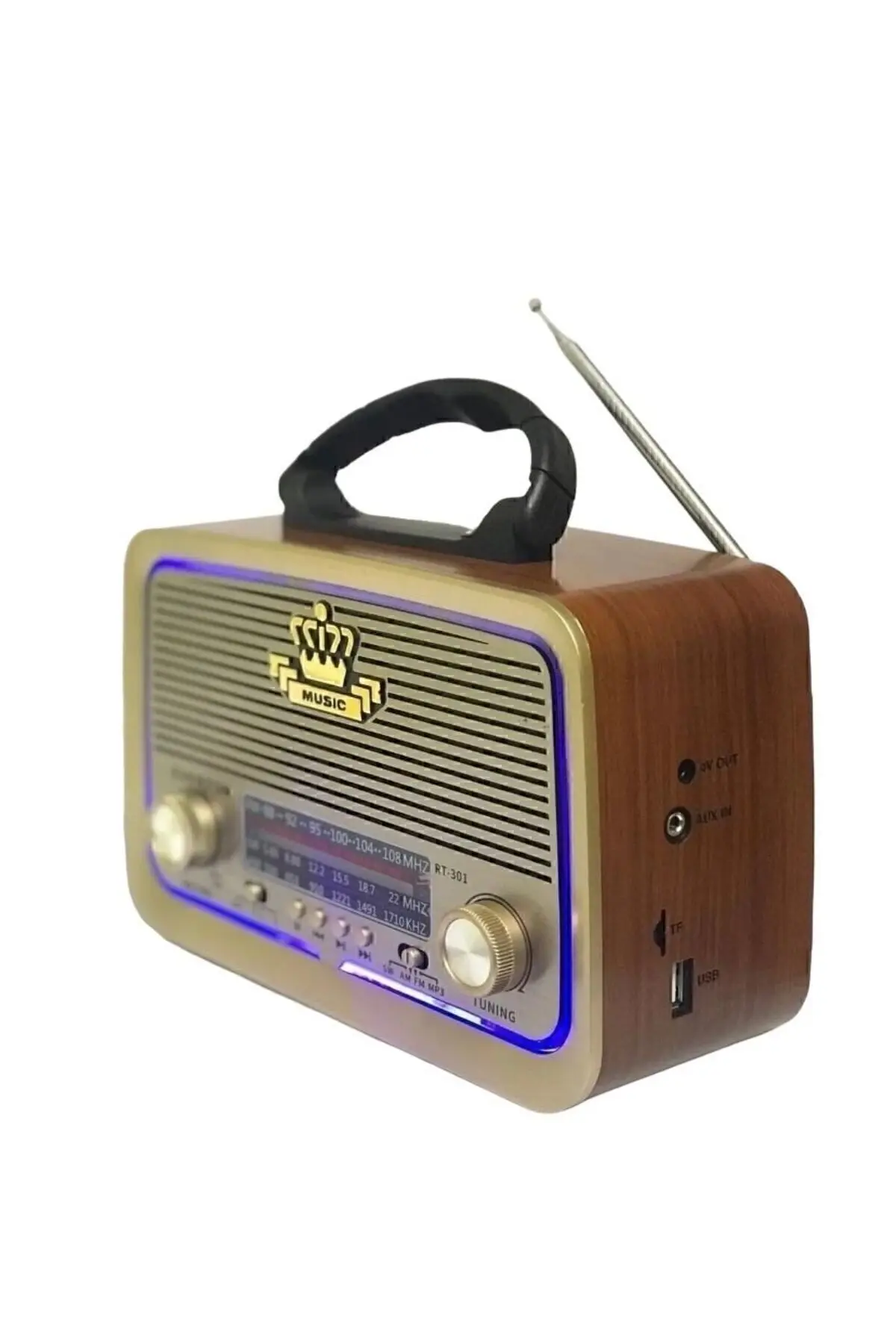gold honey 301 Eskitme Nostalji Tasarımlı Bluetoothlu Nostalji Radyo Fm-sd Kart-aux NSTJ000002001