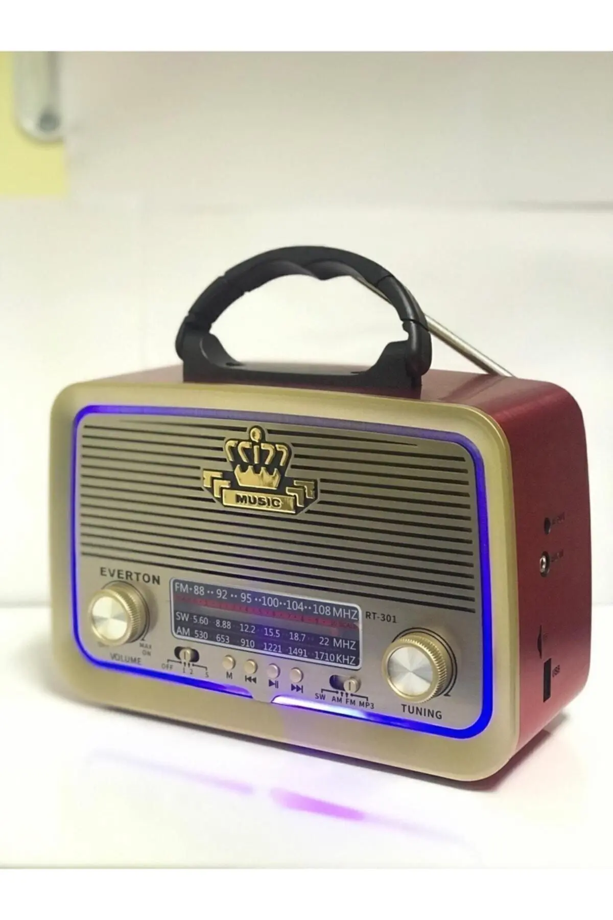 Shop-rt-301 Nostaljik Görünümlü Bluetoothlu Mp3 Çalar Radyo Müzik Kutusu Rt301