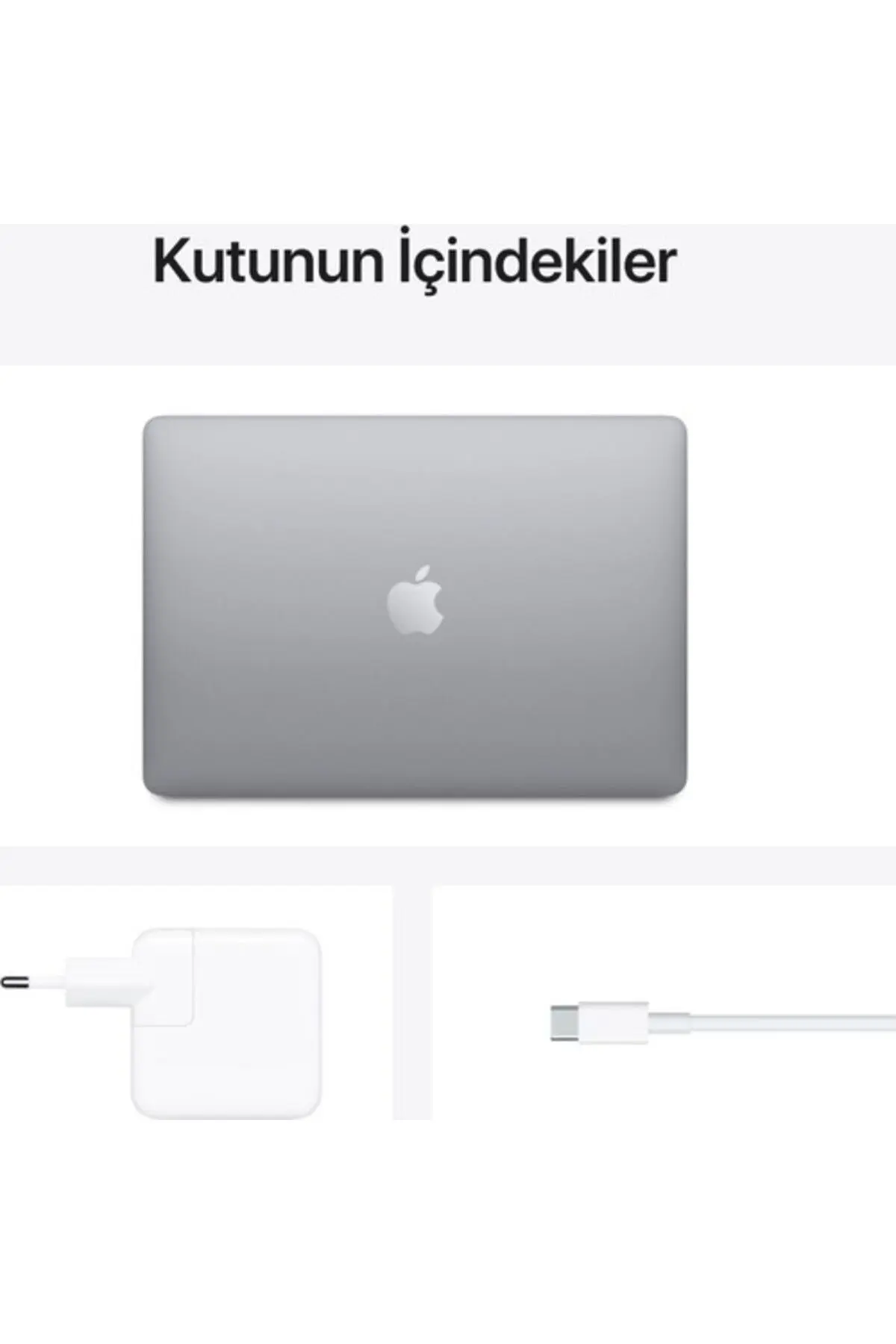 Macbook Air M1 Çip 8gb 256gb Ssd Macos 13" Qhd Taşınabilir Bilgisayar Uzay Grisi