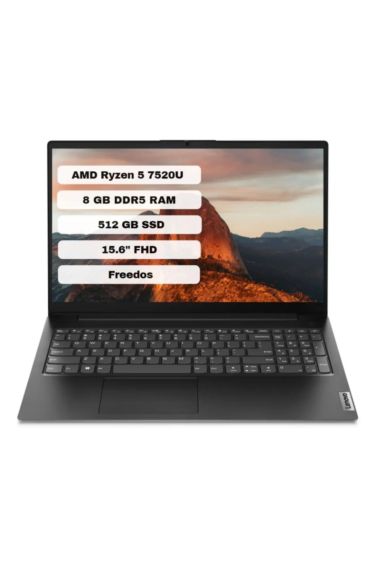 LENOVO V15 G4 AMN 82YU0124TX AMD Ryzen 5 7520U 8GB 512GB SSD Freedos 15.6" FHD Bilgisayar