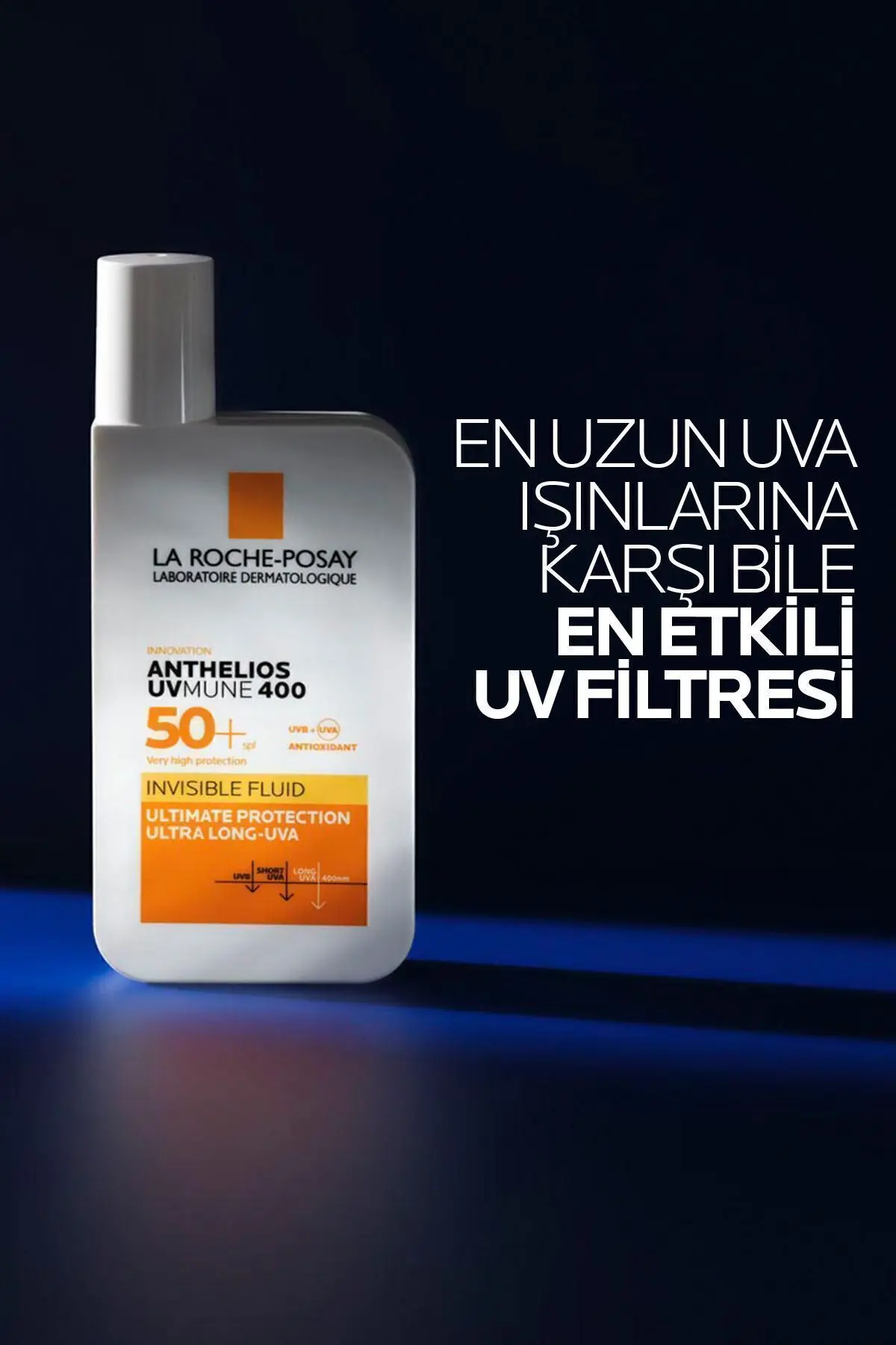 Anthelios Uvmune400 Invisible Fluid Spf50+Tüm Cilt Tipleri İçin Yüz Güneş Kremi 50 ml
