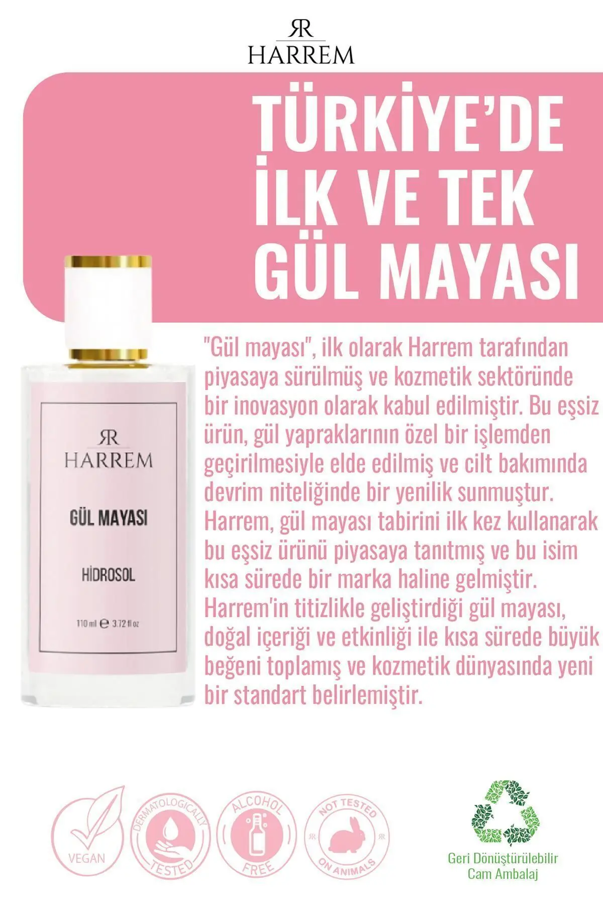 Gül Mayası Aydınlatıcı Ve Gözenek Sıkılaştırıcı Tonik