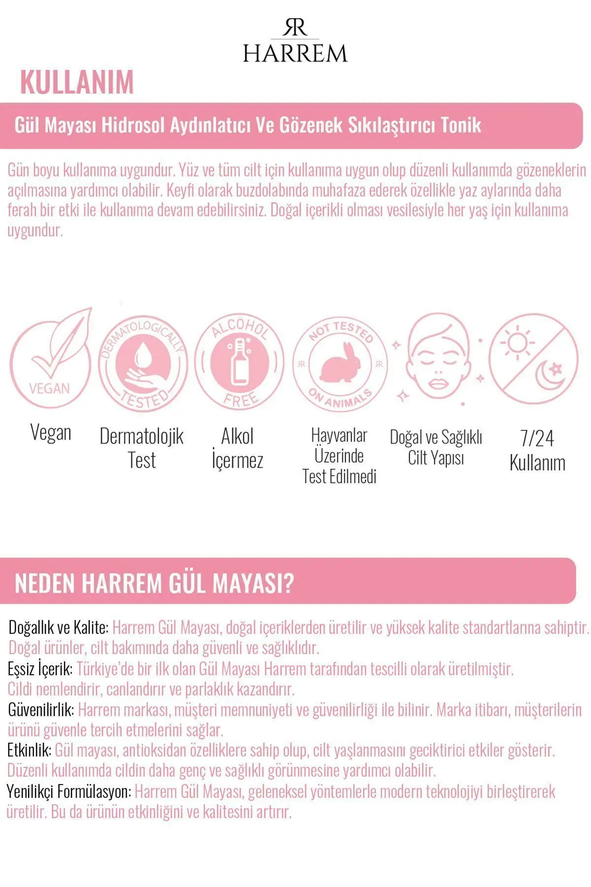 Gül Mayası Aydınlatıcı Ve Gözenek Sıkılaştırıcı Tonik