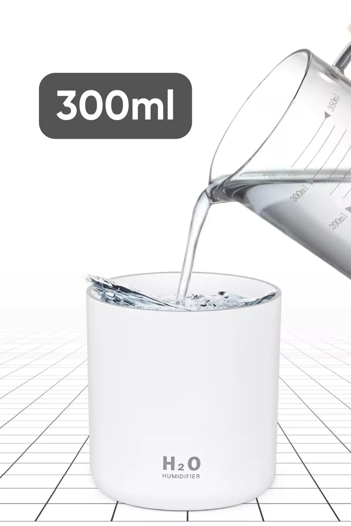 300ml Hava Nemlendirici Buhar Makinesi - Yasemin Esansı