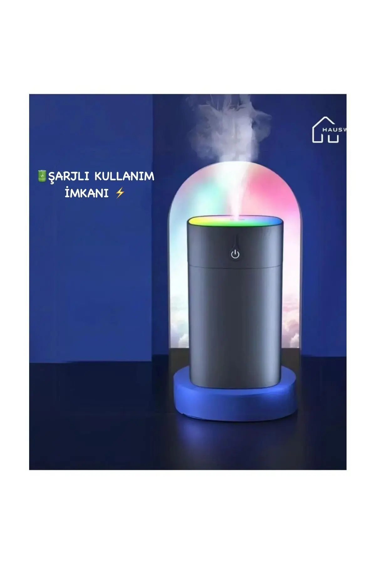 Şarjlı Humidifier 400 Ml Hava Nemlendirici Buhar Makinesi Ve Aroma Difüzörü