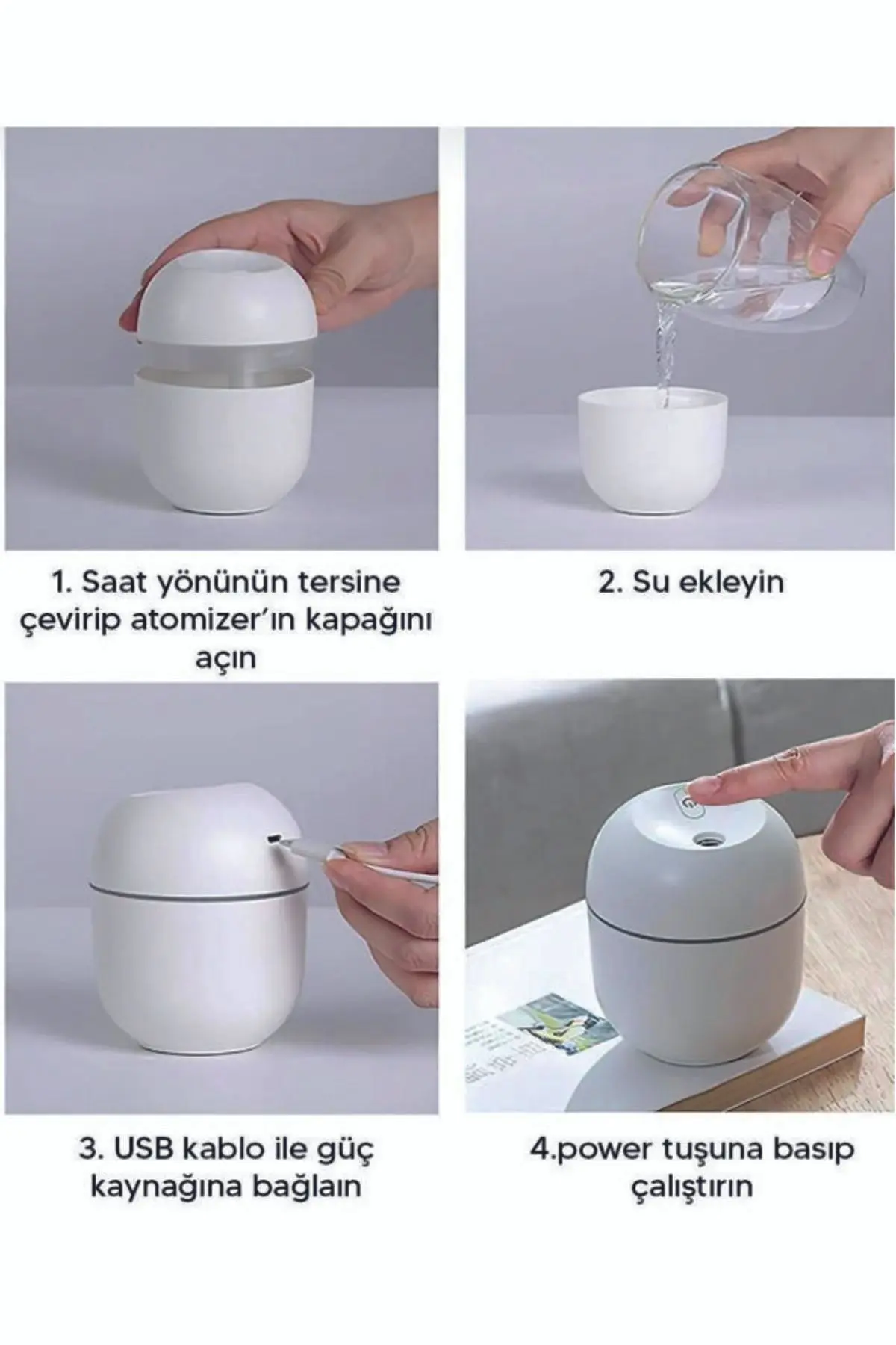 220 ml Beyaz Hava Nemlendiricisi
