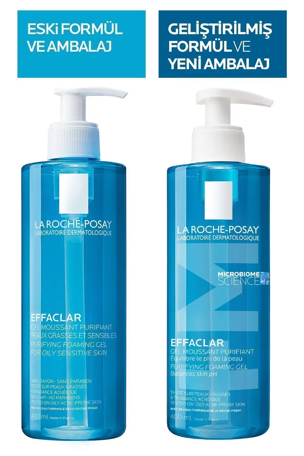 Effaclar Yağlı, Akne/Sivilce Eğilimli Ciltler İçin Yüz Yıkama Jeli 400ML