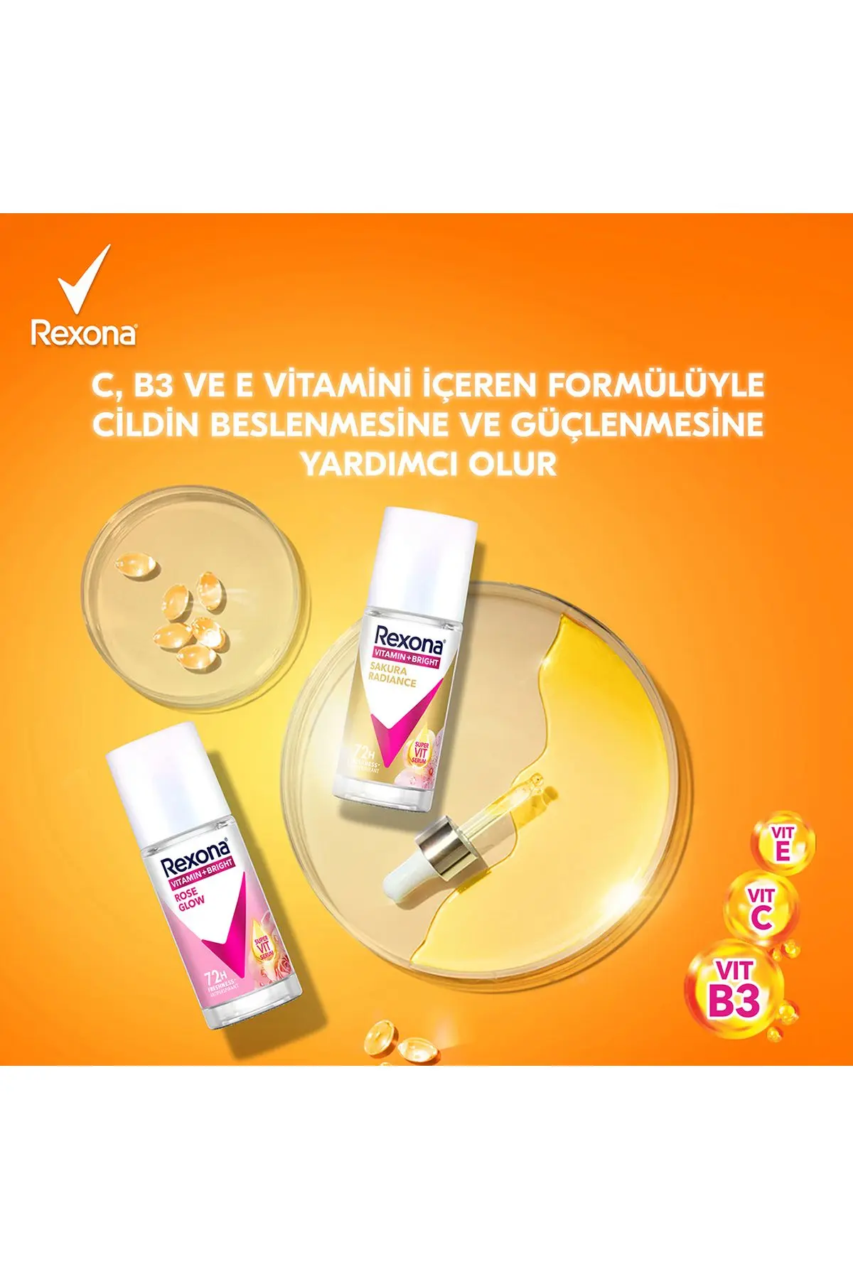 Vitamin + Bright Kadın Roll On Deodorant Sakura Radiance 45 ml