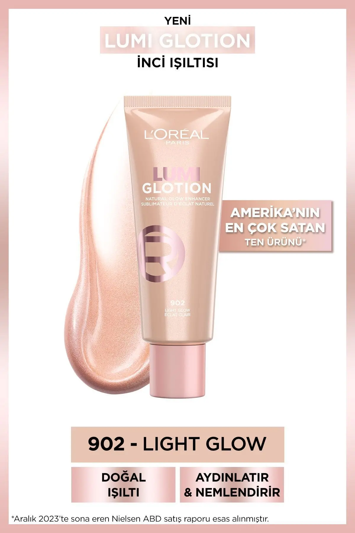 L'Oreal Paris Glotion All-ın-one Doğal Işıltı 902 - Light Glow 40 ml