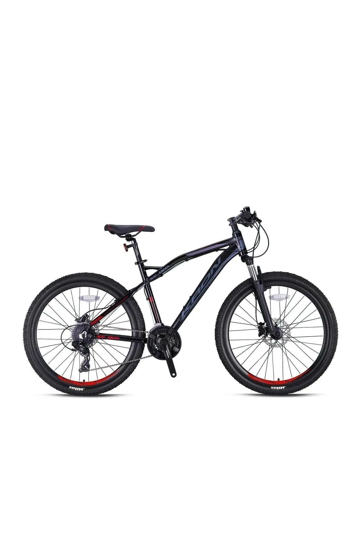 Kron Xc 150 - 27.5\" Mtb - 19\' - 24 Vites - H.dısc - Siyah-kırmızı/füme