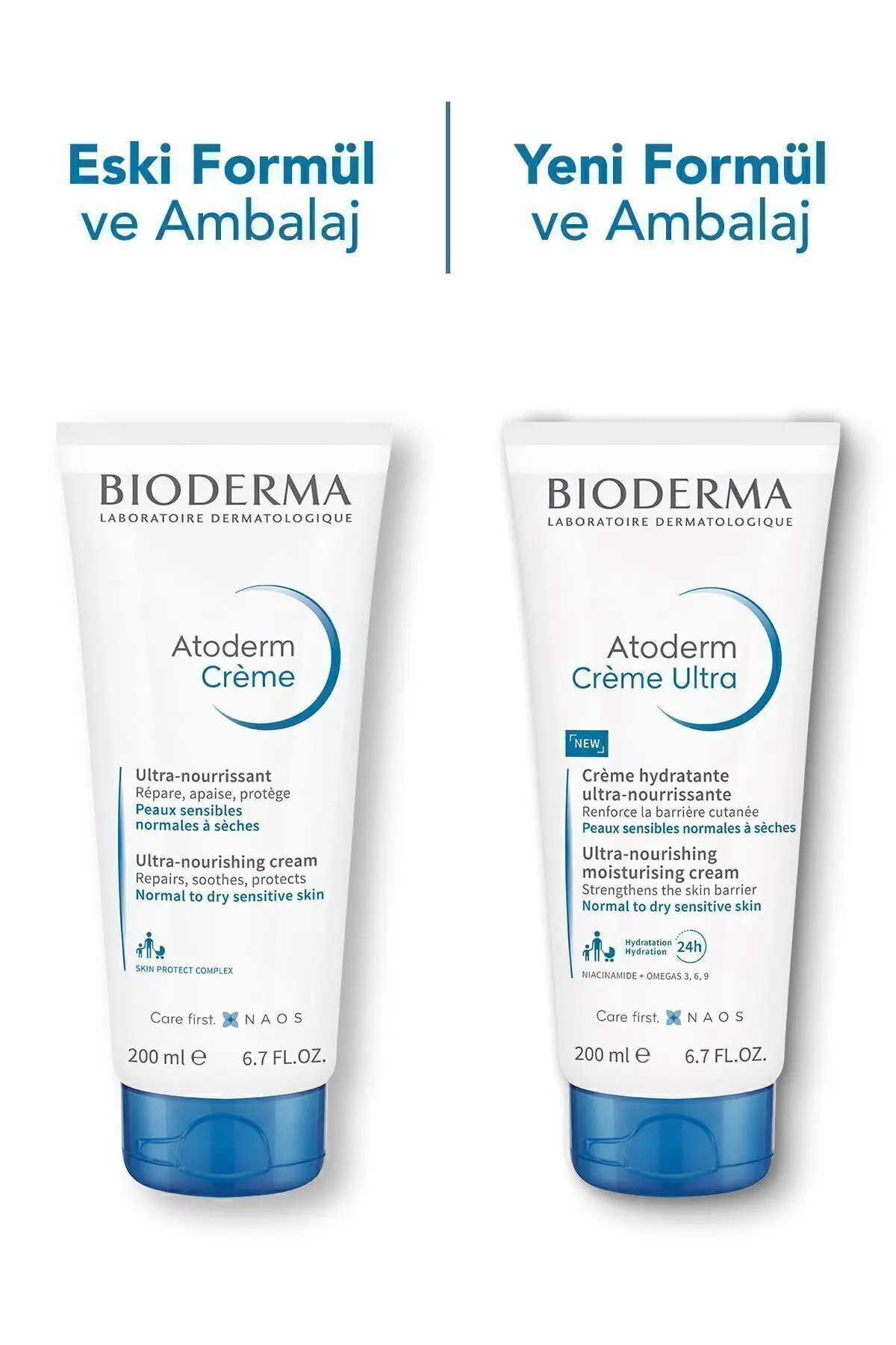 Atoderm Cream Ultra Normal Ve Kuru Ciltler Için Nemlendirici Yüz Ve Vücut Bakım Kremi 200 ml