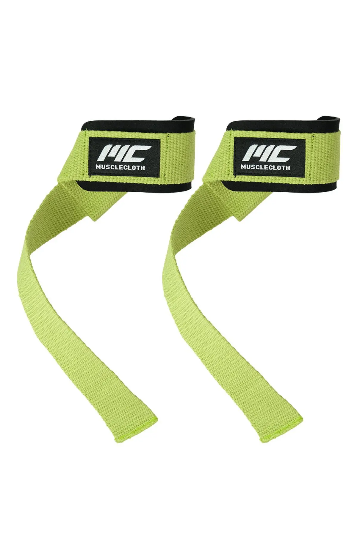 MUSCLECLOTH Padded Lifting Straps Yeşil 2'li Paket