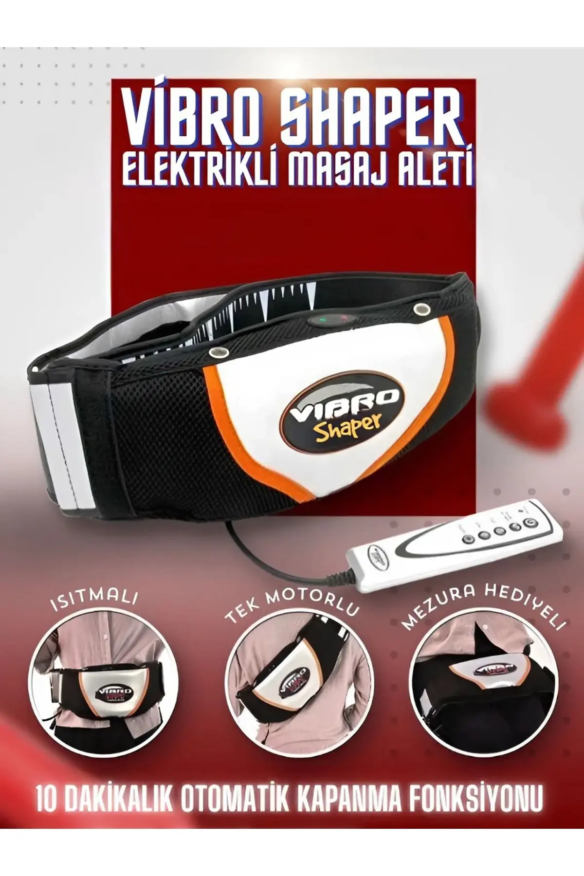 nextbuy Vibro Shaper Masaj Egzersiz Kemeri Titreşimli Yardımcı Göbek Eritme Cihazı